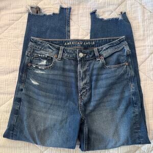 american eagle mom jeans (size 8 short)